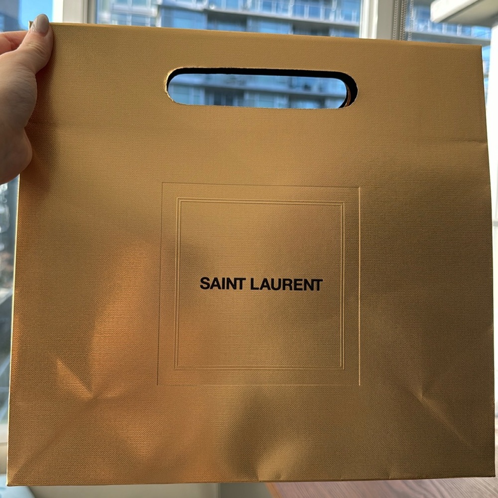 Authentic Saint Laurent shopping bag